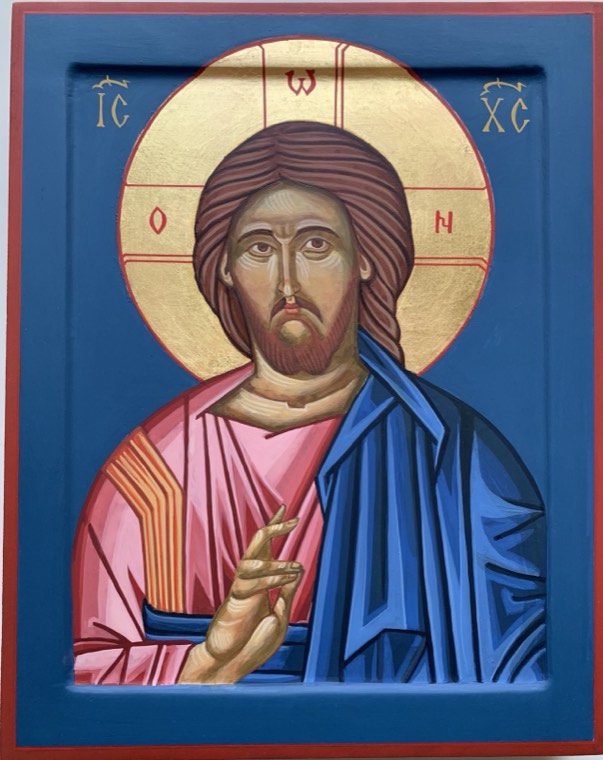 12. Dokončená ikona – Kristus Pantokrator